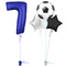 Royal Blue 7th Birthday Balloon Bouquet Set