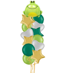 Ribbit Ribbit Frog Foil Balloon Bouquet