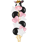 Moo Cow Foil Balloon Bouquet