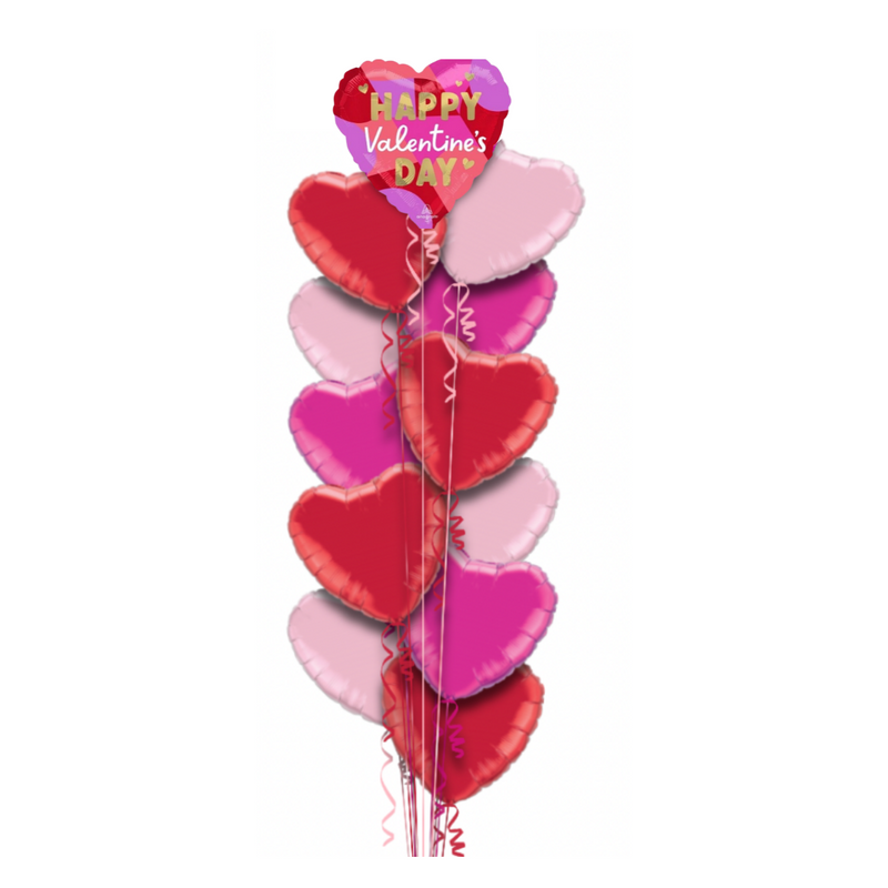 Happy Valentine's Day Balloon Bouquet