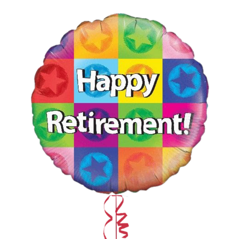 Colourful Happy Retirement Balloon Bouquet