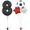 Soccer Fever 8th Birthday Balloon Bouquet