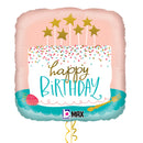 Adorable Cake Happy Birthday Balloon Bouquet