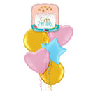Adorable Cake Happy Birthday Balloon Bouquet