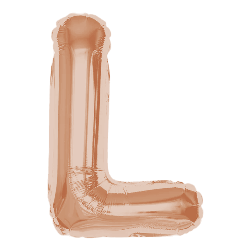 Any Rose Gold Letter Super Shape Foil Balloon