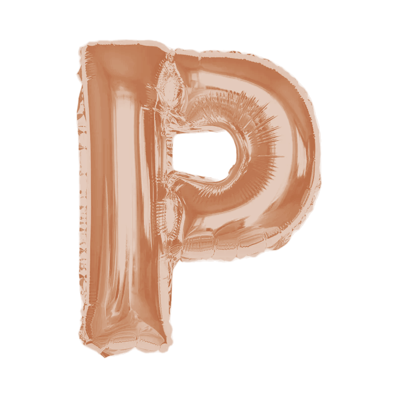 Any Rose Gold Letter Super Shape Foil Balloon