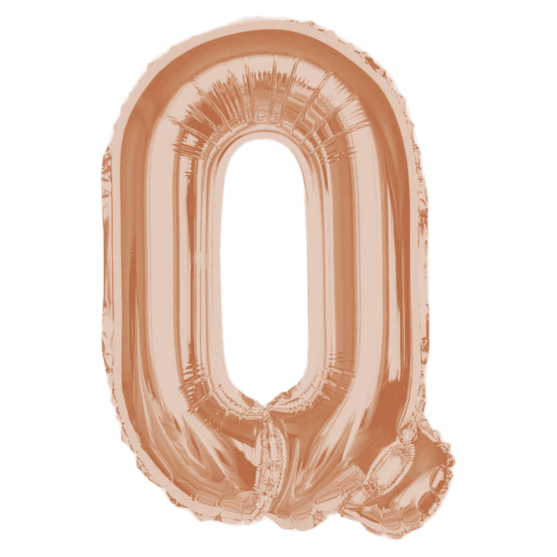 Any Rose Gold Letter Super Shape Foil Balloon