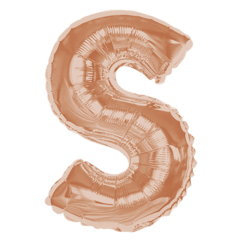 Any Rose Gold Letter Super Shape Foil Balloon