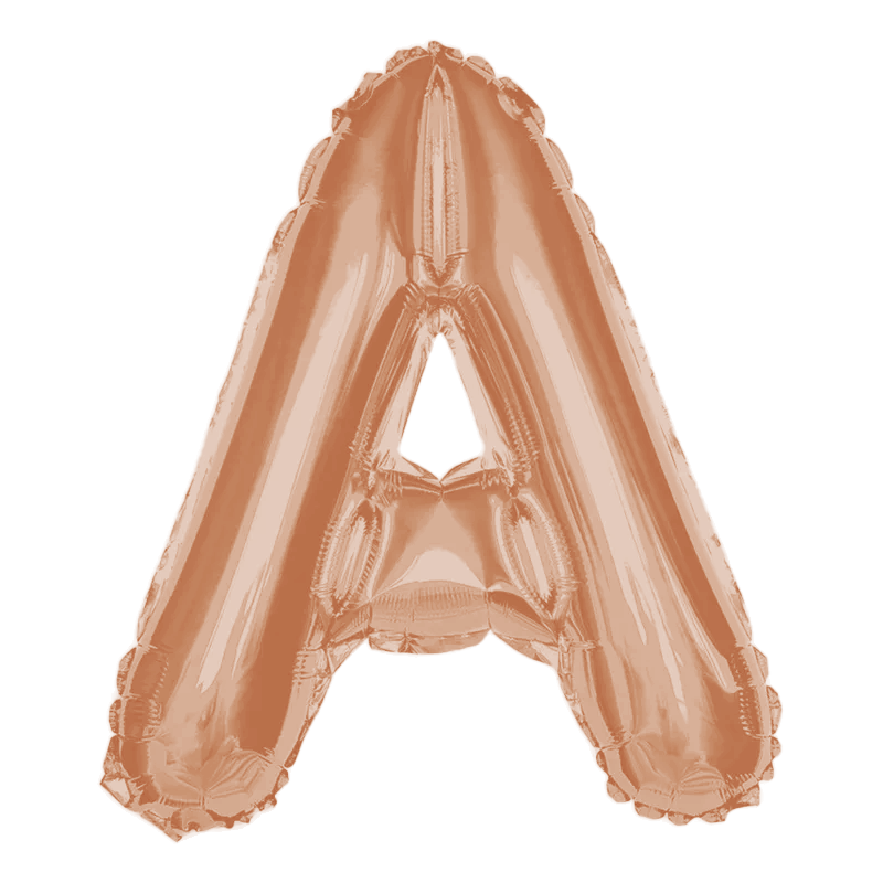 Any Rose Gold Letter Super Shape Foil Balloon