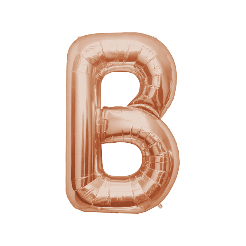 Any Rose Gold Letter Super Shape Foil Balloon