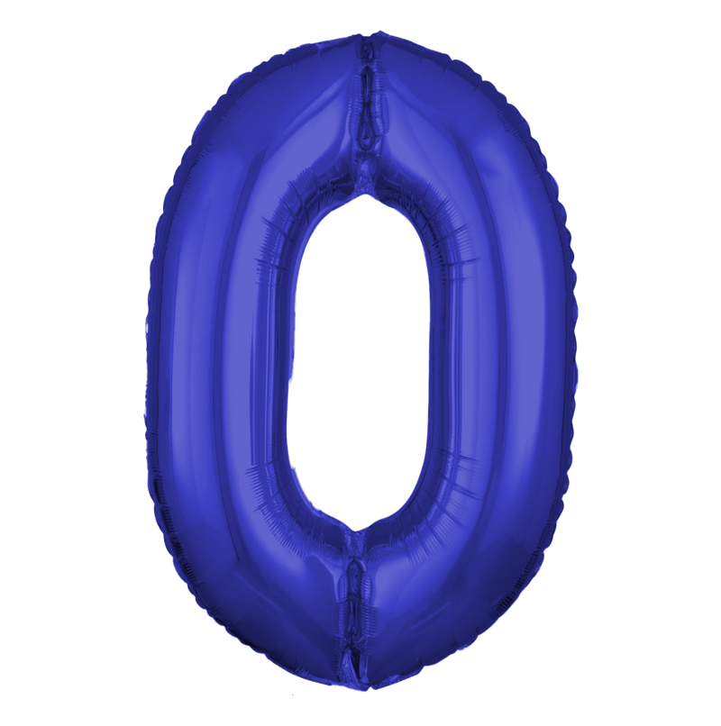 Dark Blue Number Large Shape Balloon