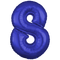 Dark Blue Number Large Shape Balloon