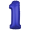 Dark Blue Number Large Shape Balloon