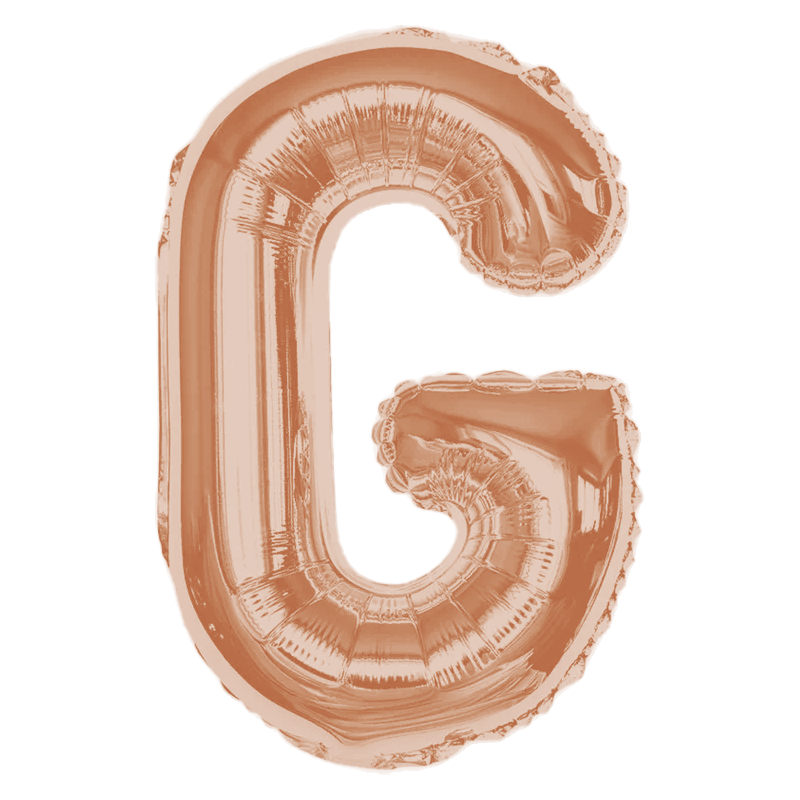 Any Rose Gold Letter Super Shape Foil Balloon