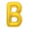 Any Gold Letter Super Shape Foil Balloon