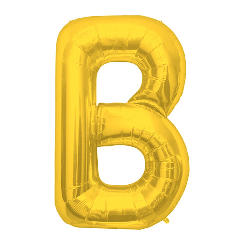 Any Gold Letter Super Shape Foil Balloon
