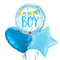 Baby Boy Banner and Dots Balloon Bouquet