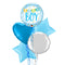 Baby Boy Banner and Dots Balloon Bouquet