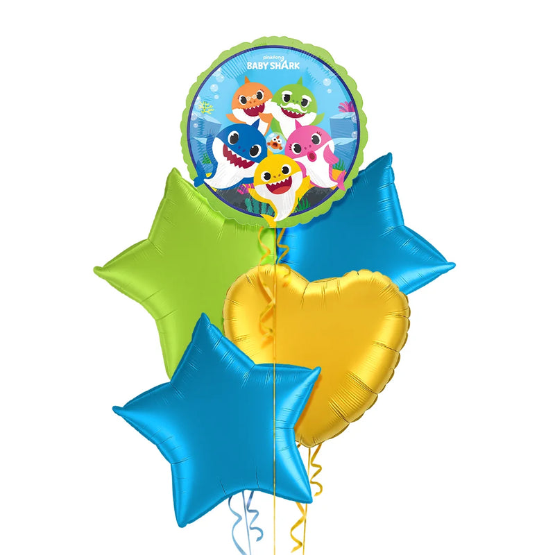 Baby Shark Green Balloon Bouquet