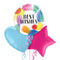 Best Wishes Painted Swoosh Balloon Bouquet