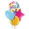 Best Wishes Painted Swoosh Balloon Bouquet