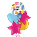 Best Wishes Painted Swoosh Balloon Bouquet