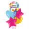 Best Wishes Painted Swoosh Balloon Bouquet
