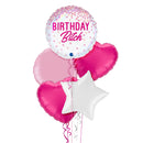 Happy Birthday Bitch Foil Balloon Bouquet