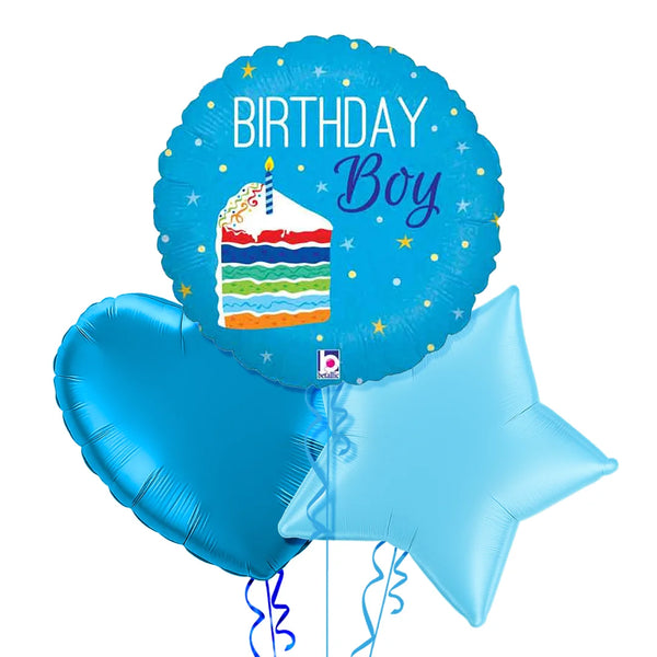 Birthday Boy Cake Balloon Bouquet