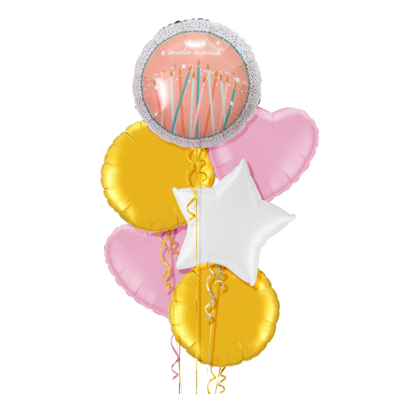 Birthday Cake Happy Birthday Balloon Bouquet
