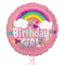 Birthday Girl Pink Rainbow Balloon Bouquet