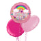 Birthday Girl Pink Rainbow Balloon Bouquet