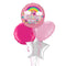 Birthday Girl Pink Rainbow Balloon Bouquet