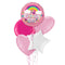 Birthday Girl Pink Rainbow Balloon Bouquet