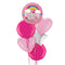 Birthday Girl Pink Rainbow Balloon Bouquet