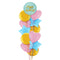 Blue and Gold Sparkles Happy Birthday Balloon Bouquet