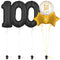 Bold Black 100th Birthday Balloon Bouquet Set
