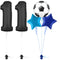 Bold Black 11th Birthday Balloon Bouquet Set