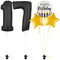 Bold Black 17th Birthday Balloon Bouquet Set