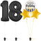 Bold Black 18th Birthday Balloon Bouquet Set