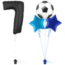 Bold Black 7th Birthday Balloon Bouquet Set