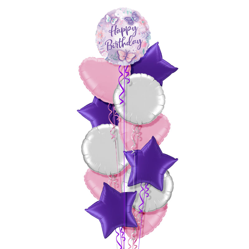 Butterfly Happy Birthday Balloon Bouquet