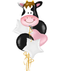 Moo Cow Foil Balloon Bouquet