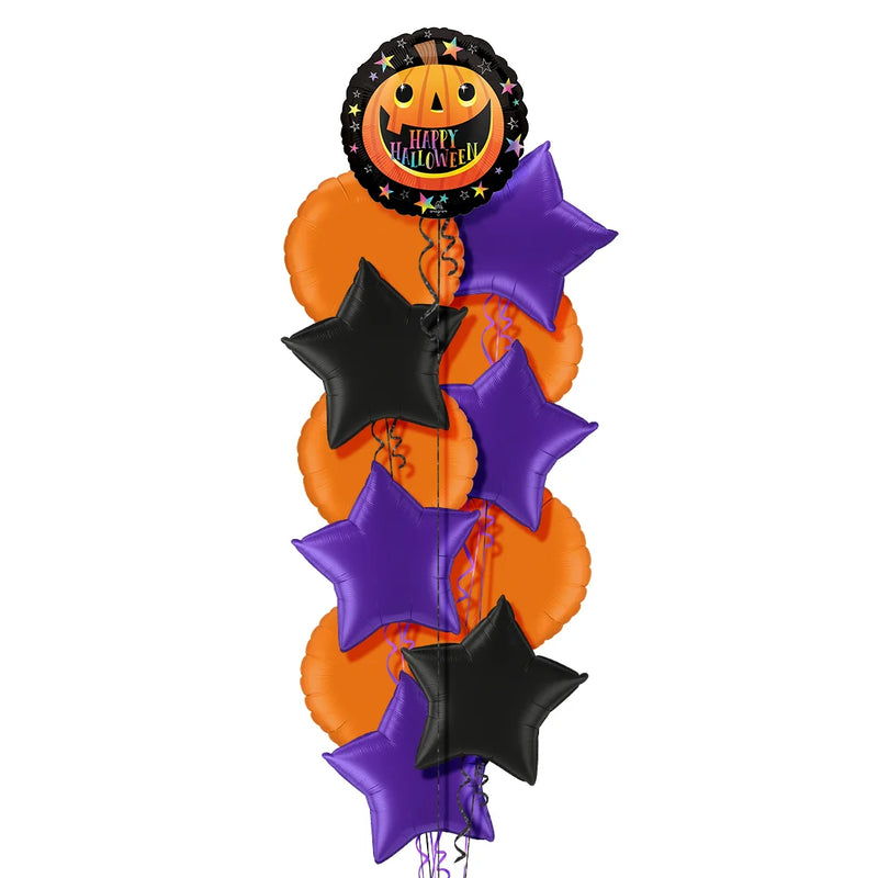Cheerful Pumpkin Halloween Balloon Bouquet
