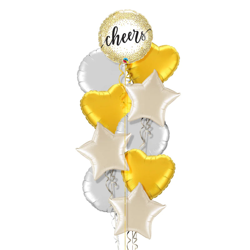 Cheers Sparkles Balloon Bouquet