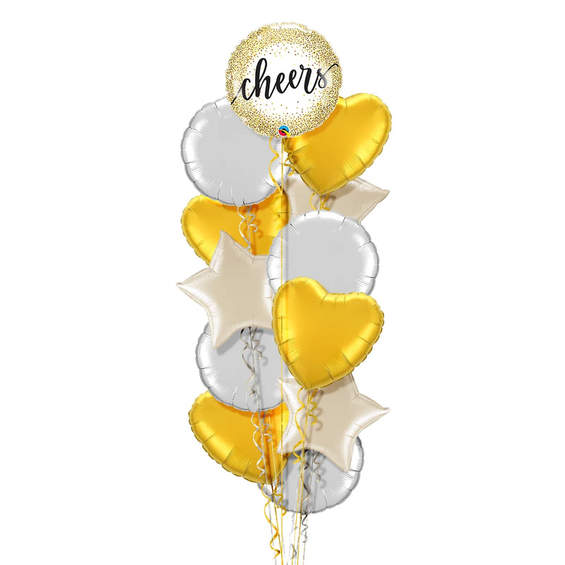 Cheers Sparkles Balloon Bouquet