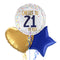 Cheers to 21 Years Birthday Balloon Bouquet