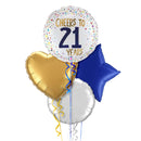 Cheers to 21 Years Birthday Balloon Bouquet