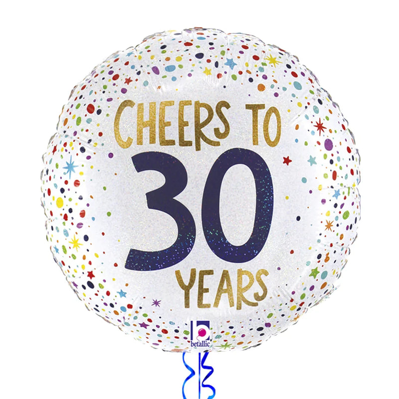 Cheers to 30 Years Birthday Balloon Bouquet