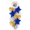 Cheers to 40 Years Birthday Balloon Bouquet